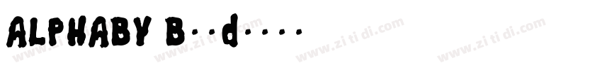 ALPHABY Bold字体转换